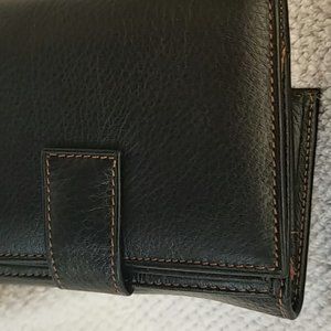 Black leather wallet. New.